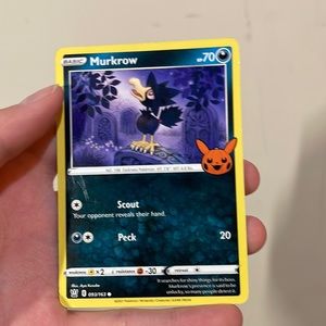 Murkrow Halloween Edition Pokémon Card